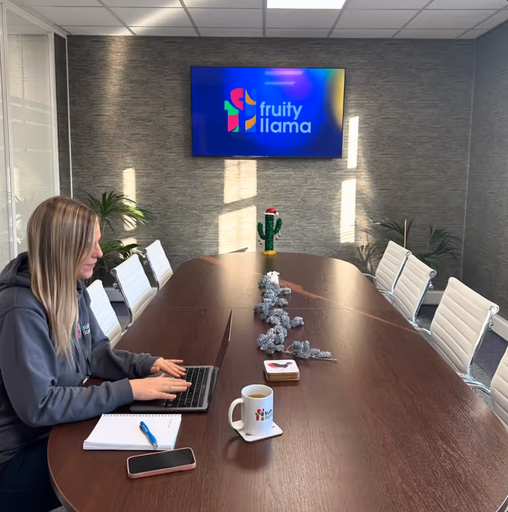 Team member working on a strategy plan for SEO Marketing for Law Firms.