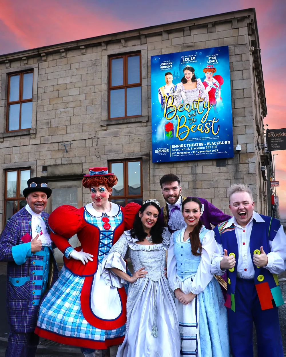 Digitial billboard advertising beauty and the beast