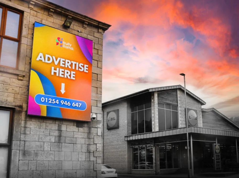 Digital billboard advertising in Darwen and Blackburn