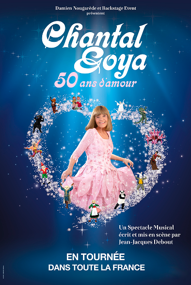 Affiche du spectacle de Chantal Goya, programmé à l'Arena le Palio Périgord