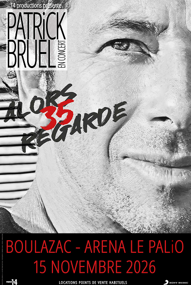 Affiche du spectacle "Alors regarde 35", programmé à l'Arena le Palio Périgord