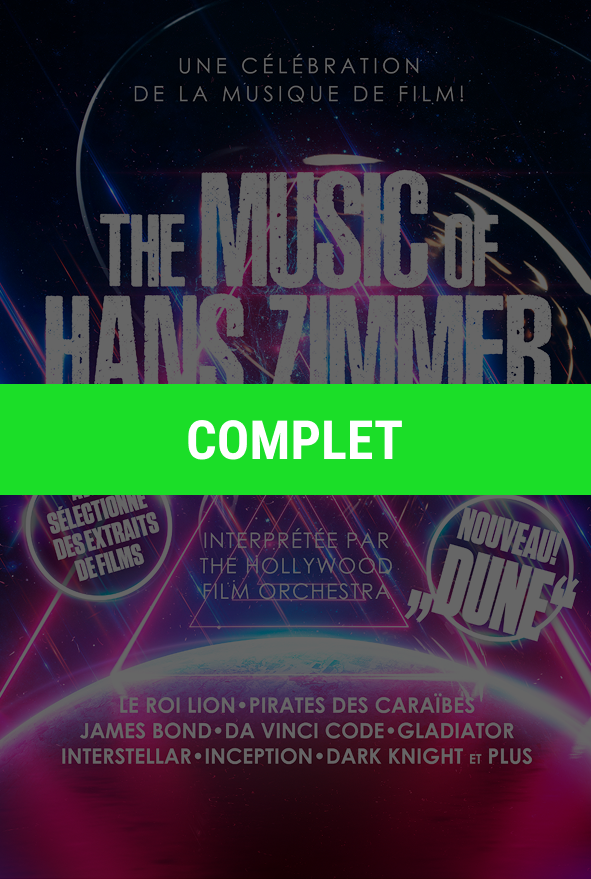 Affiche du concert de "The Music of Hans Zimmer and others"