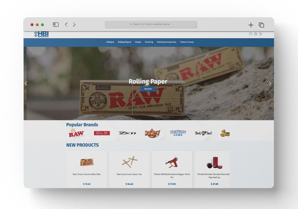 Homepage image of HBI Innovations OLK store