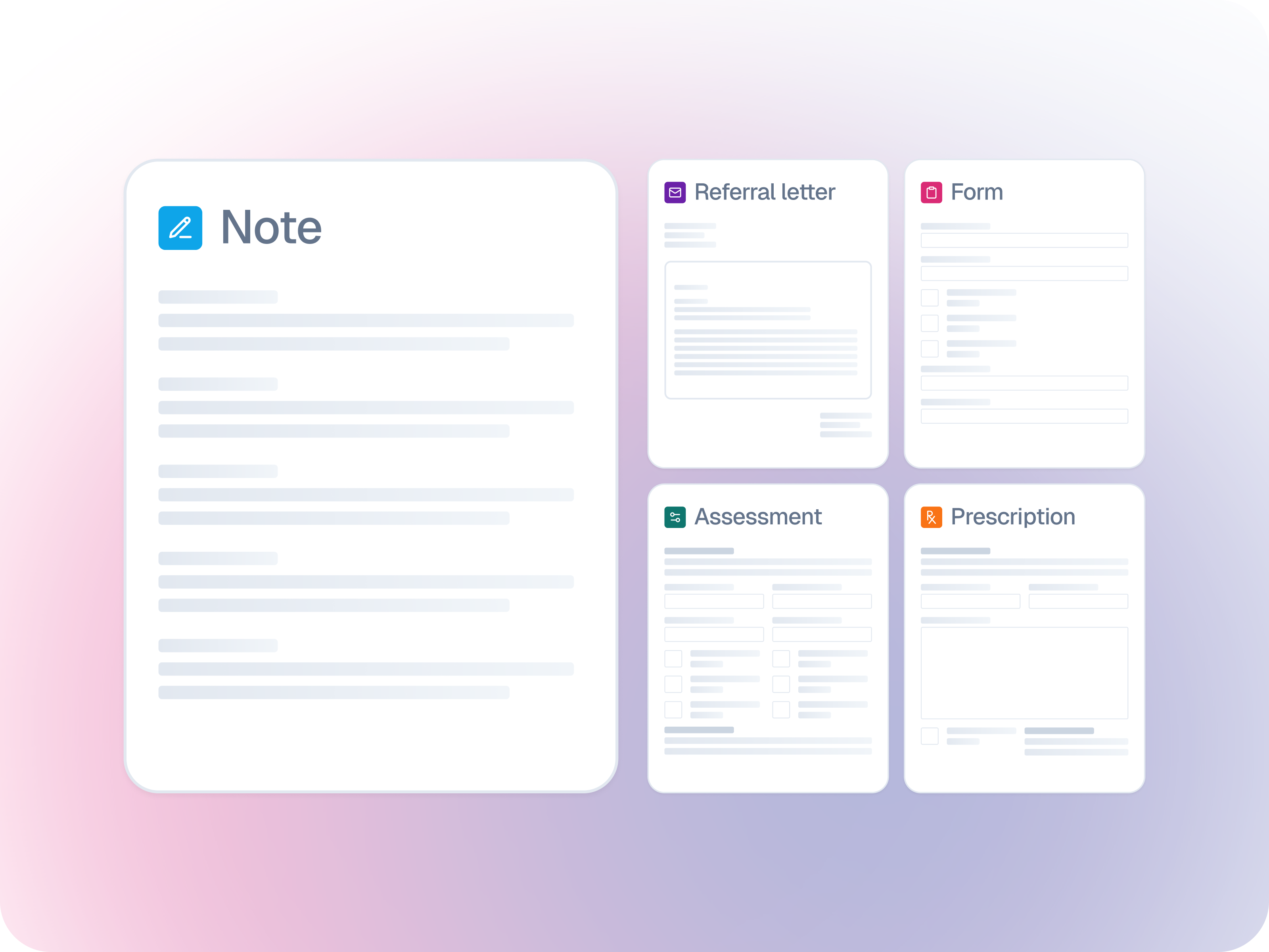 Templates built for how you write notes