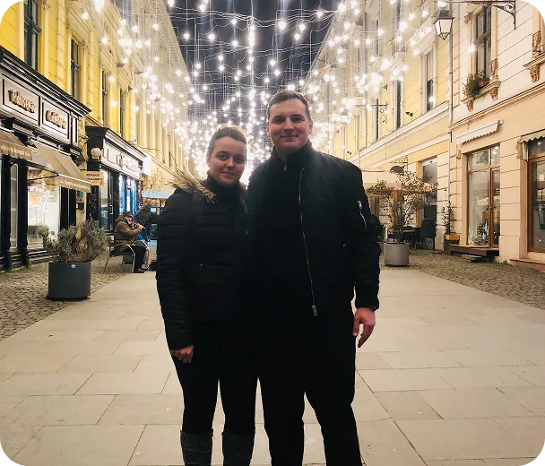 David și Anetta în city break