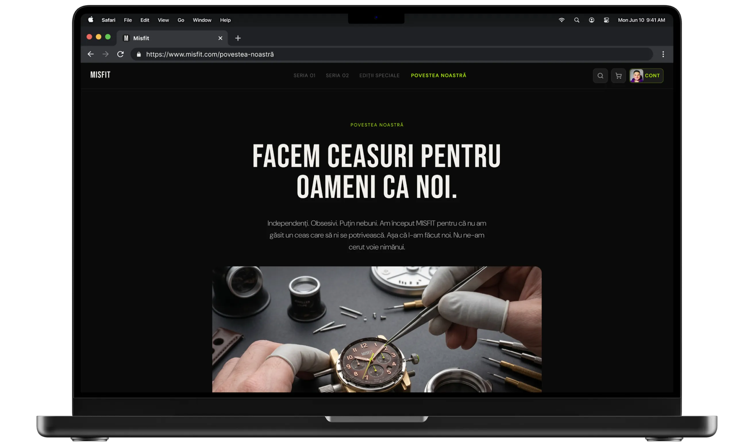 Strategia de conținut Misfit
