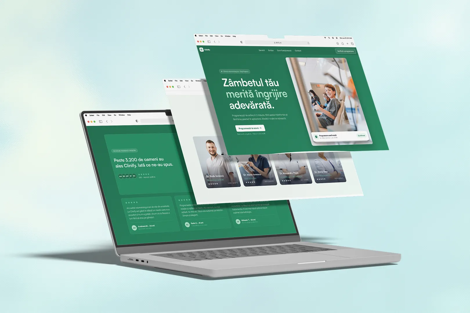 Landing page - Clinify