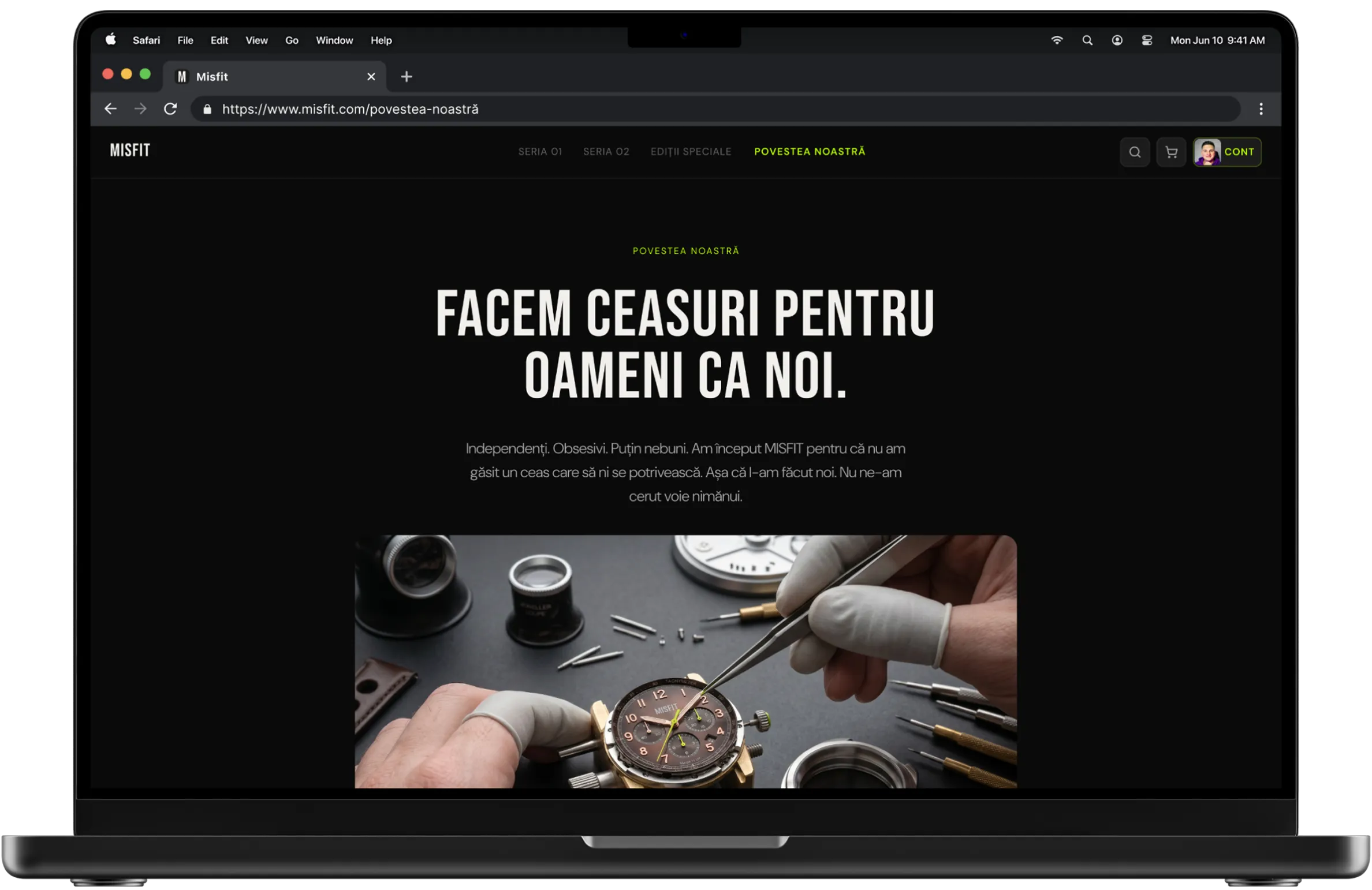 Strategia de conținut Misfit