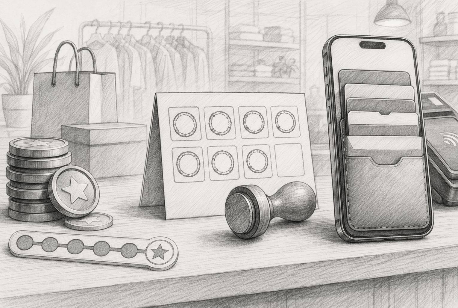 Comparison of loyalty reward methods with digital and physical elements