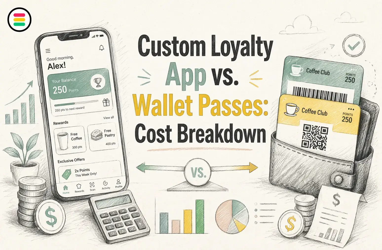Custom Loyalty App vs. Wallet Passes: Cost Breakdown