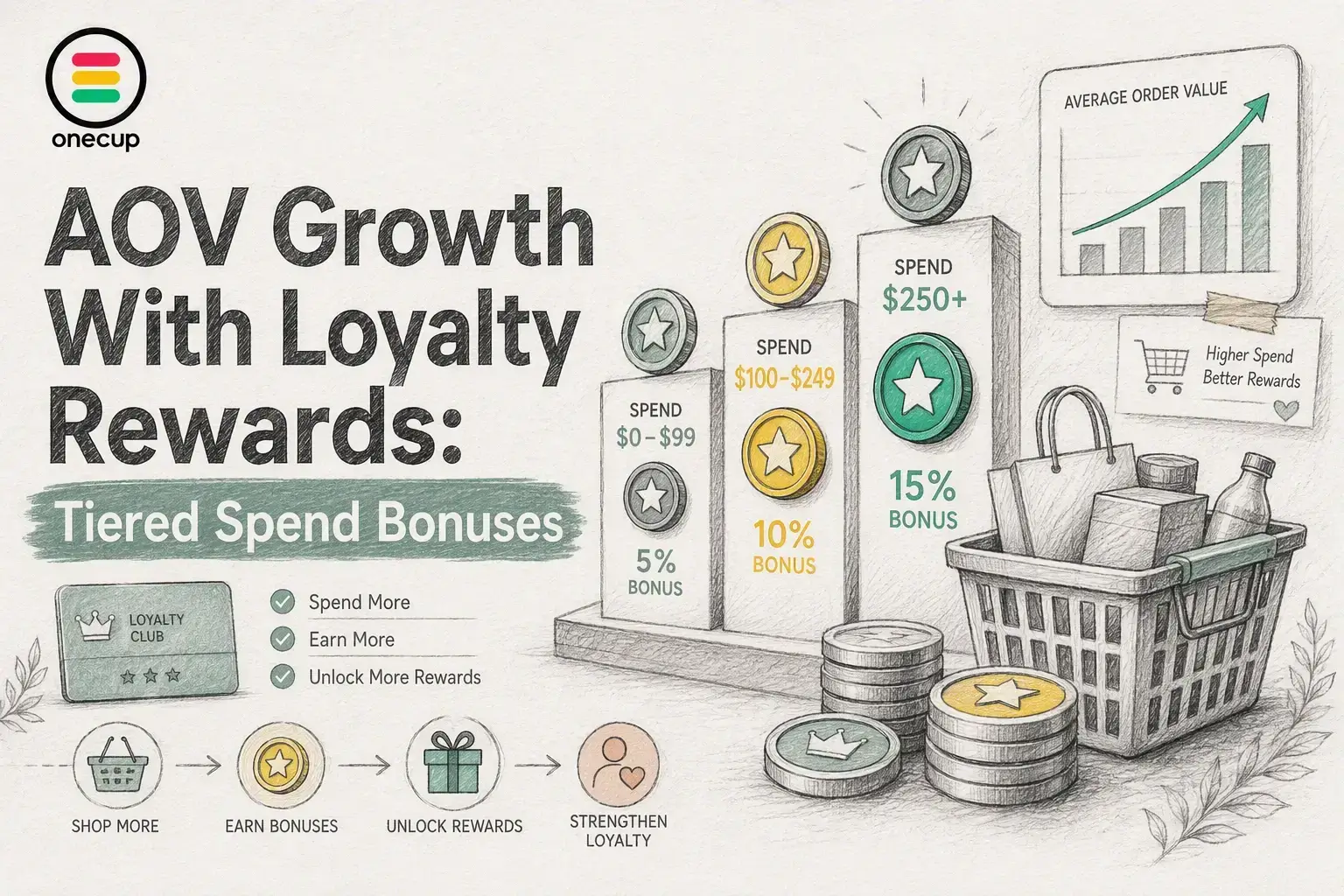 AOV Growth With Loyalty Rewards: Tiered Spend Bonuses