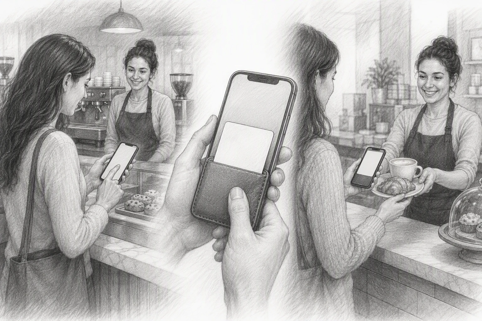 Flowchart of cafe loyalty card process