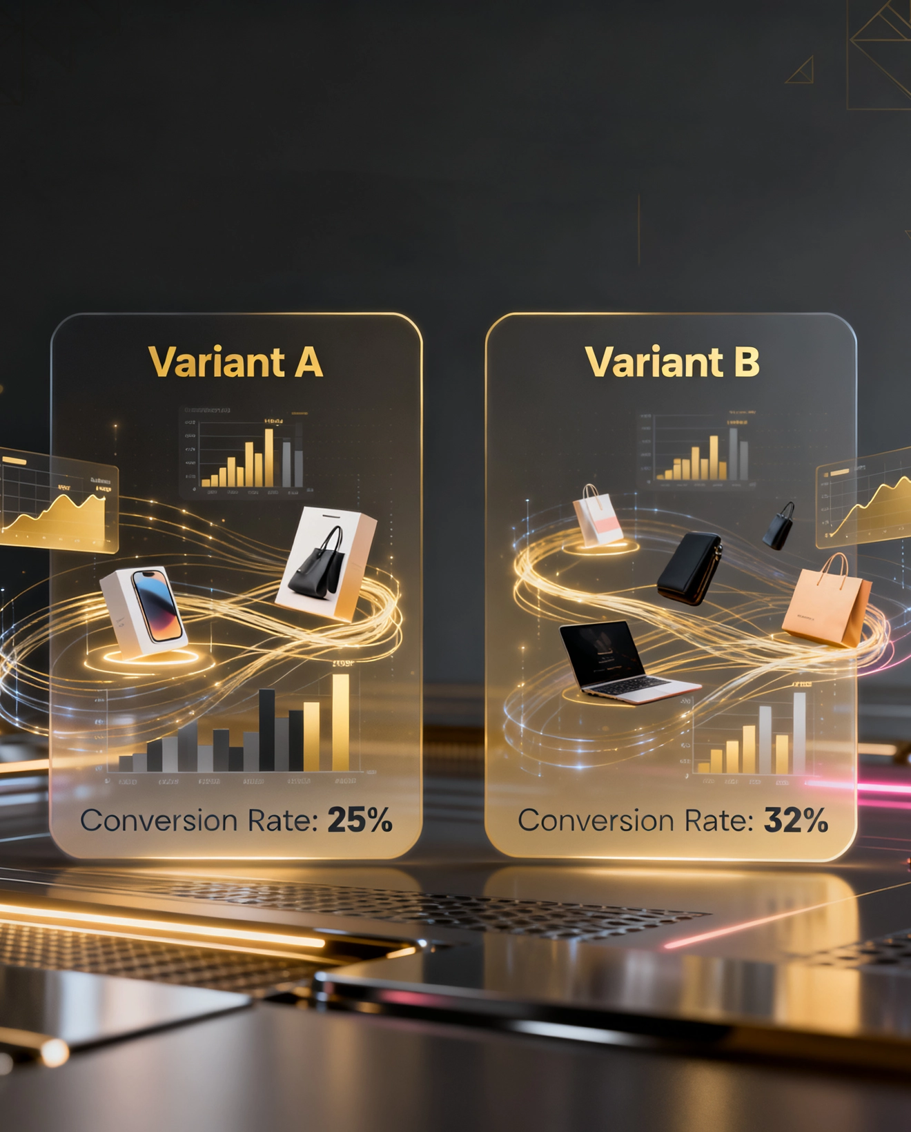 Mehr Bestellungen und höhere Warenkörbe durch präzise geplante A/B-Tests.
