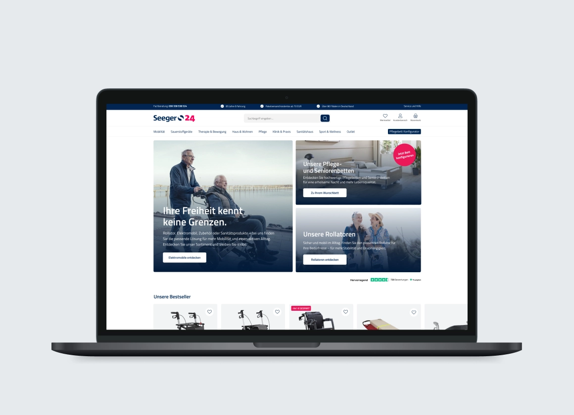 Seeger24: Vom veralteten Shop zur modernen Mobile-First-Plattform