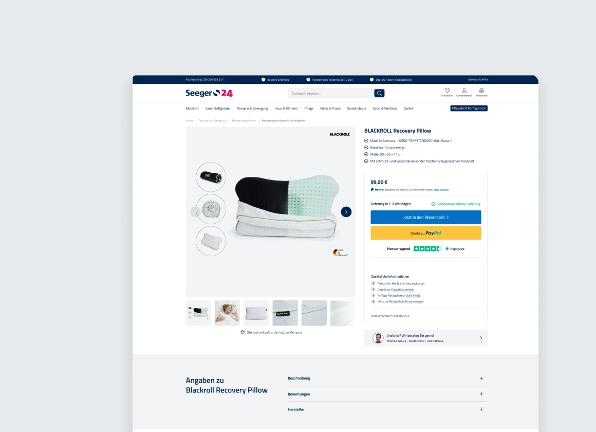 Seeger24: Vom veralteten Shop zur modernen Mobile-First-Plattform