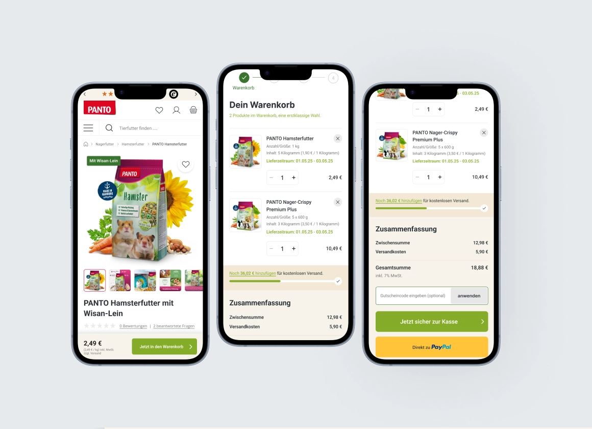 Panto Heimtierbedarf: Komplettes Shop-Re-Design für mehr Vertrauen & Conversion
