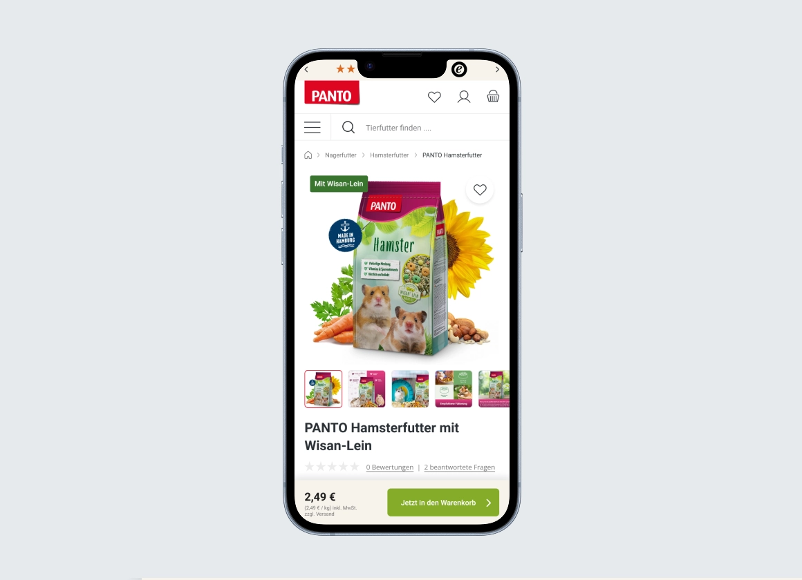 Panto Heimtierbedarf: Komplettes Shop-Re-Design für mehr Vertrauen & Conversion