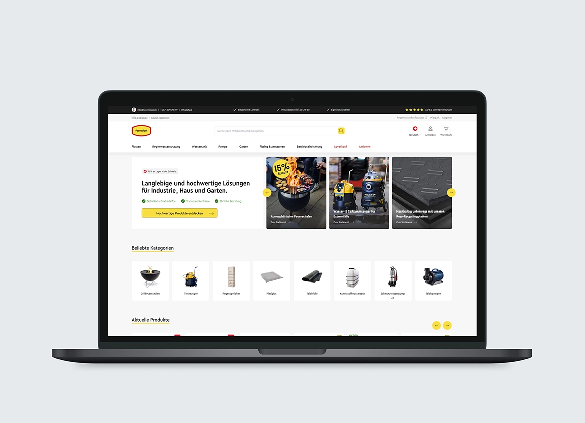 faserplast.ch: Re-Design mit Strategie, Psychologie & Mobile First