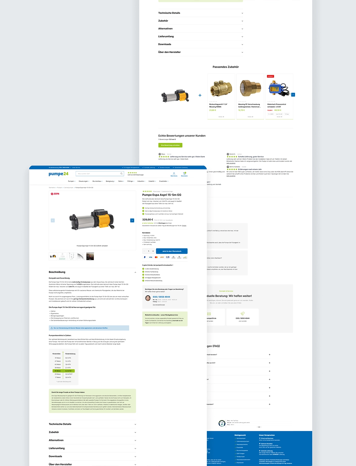 pumpe24.de: Shop-Re-Design mit Fokus auf Usability & Conversion