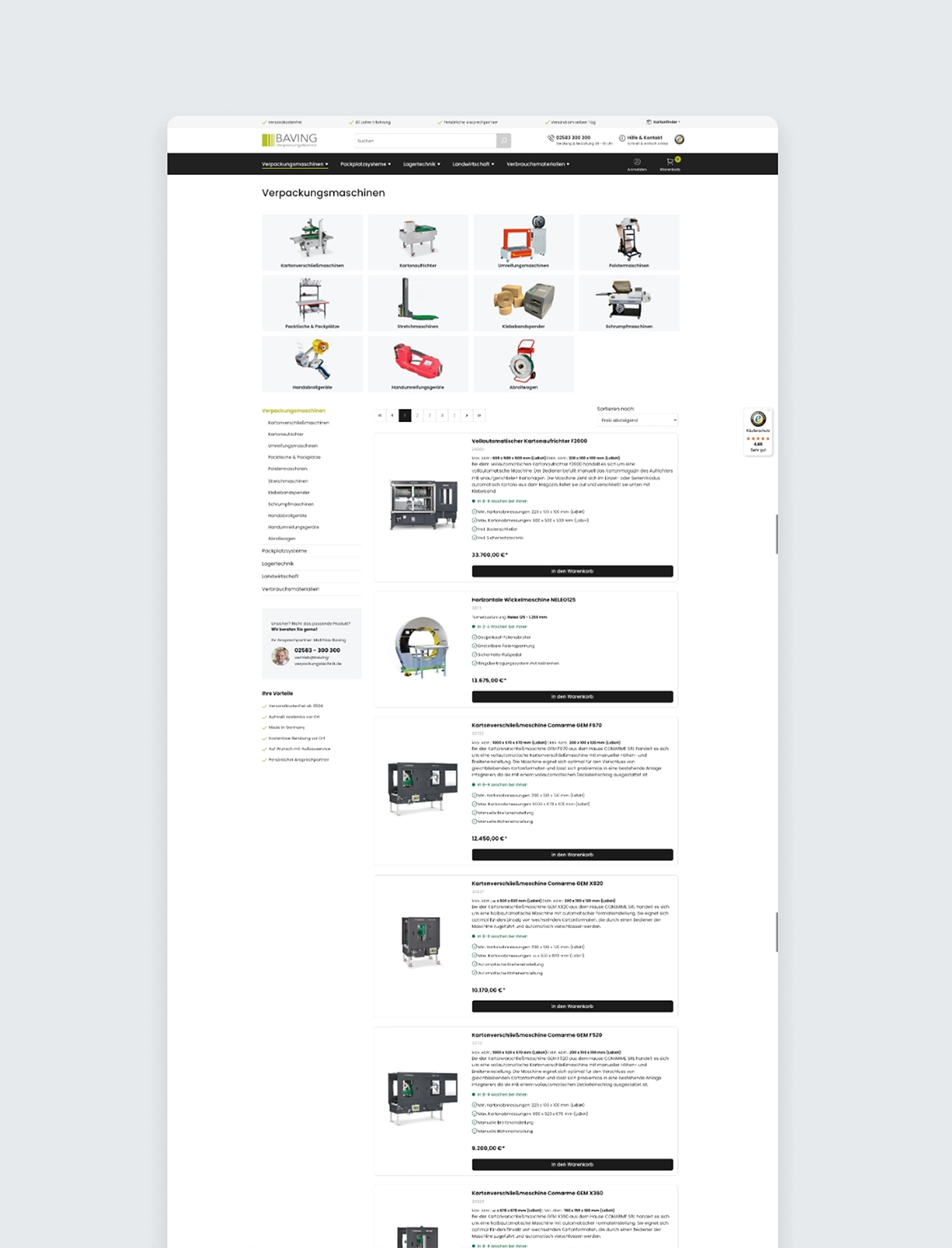 Shop-Optimierung für Baving24: Struktur für Sortiment & Vertrauen für Premium-Produkte