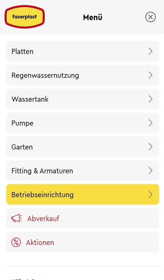Faserplast Online-Shop