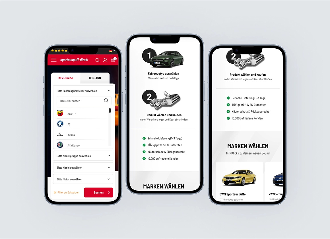 Shop-Optimierung: Sportauspuff-direkt