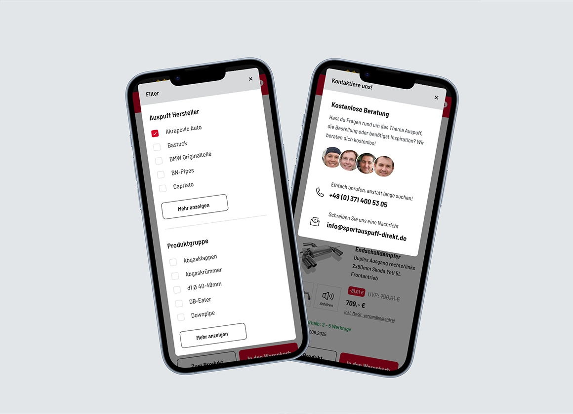 Shop-Optimierung: Sportauspuff-direkt