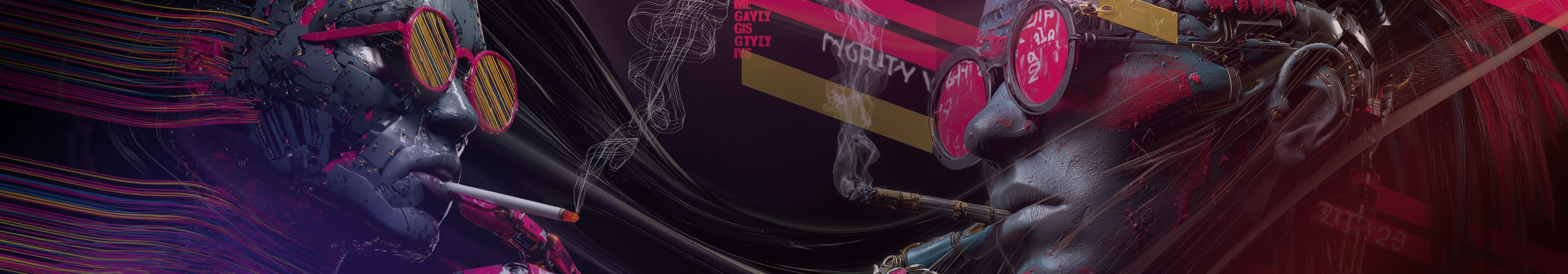 Cyberpunk abstract background