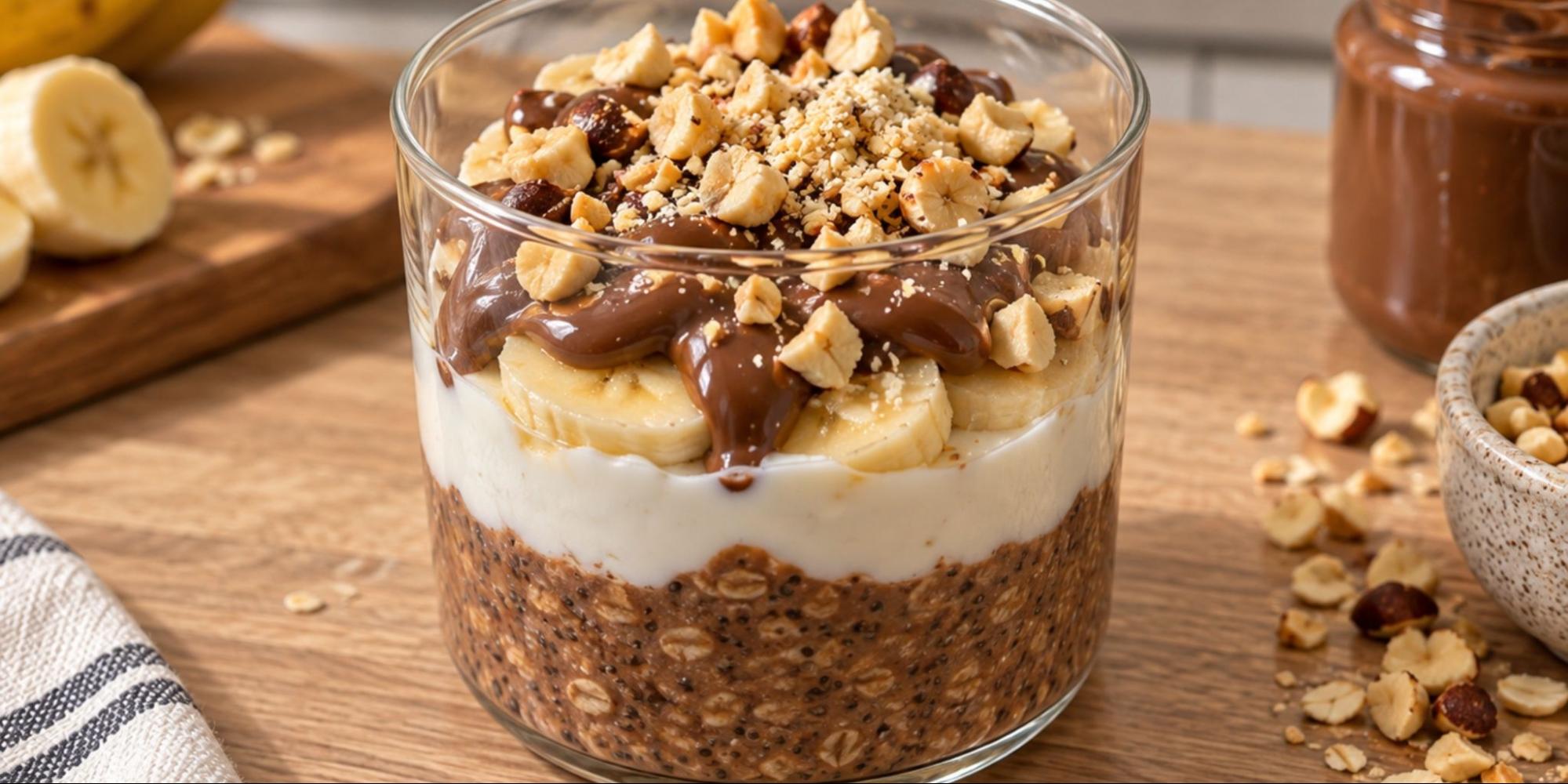 Choco Banana Cream Overnight Oats