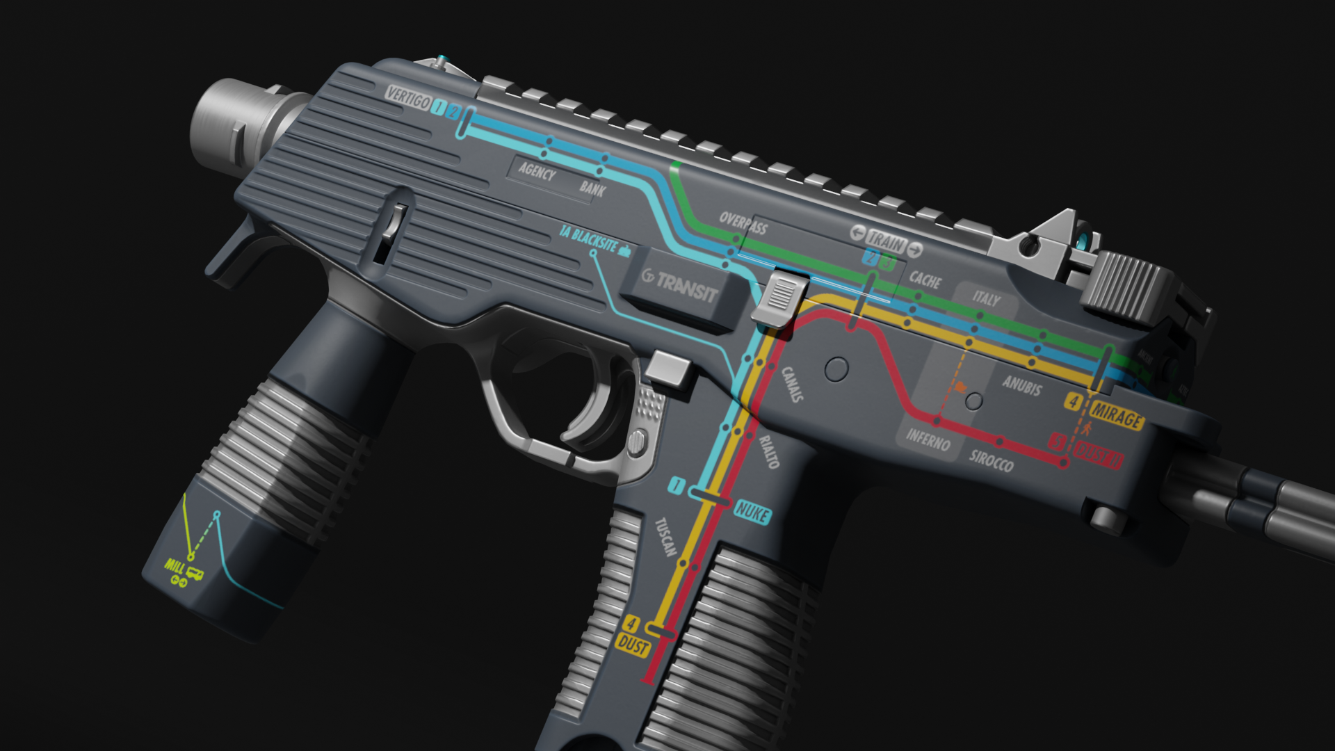Counter-Strike skin collection.