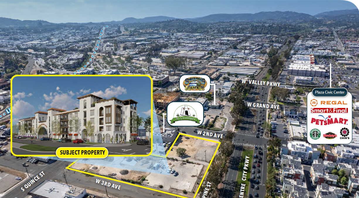 Casa Mercado - an approved 109 unit residential development in downtown Escondido