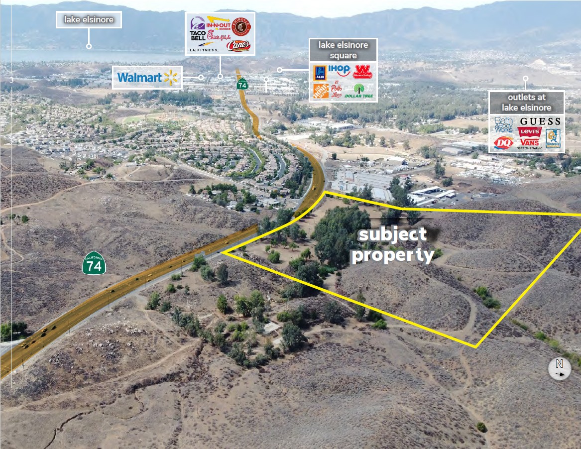40.55 acres on Hwy 74 for Commercial/Industrial Development