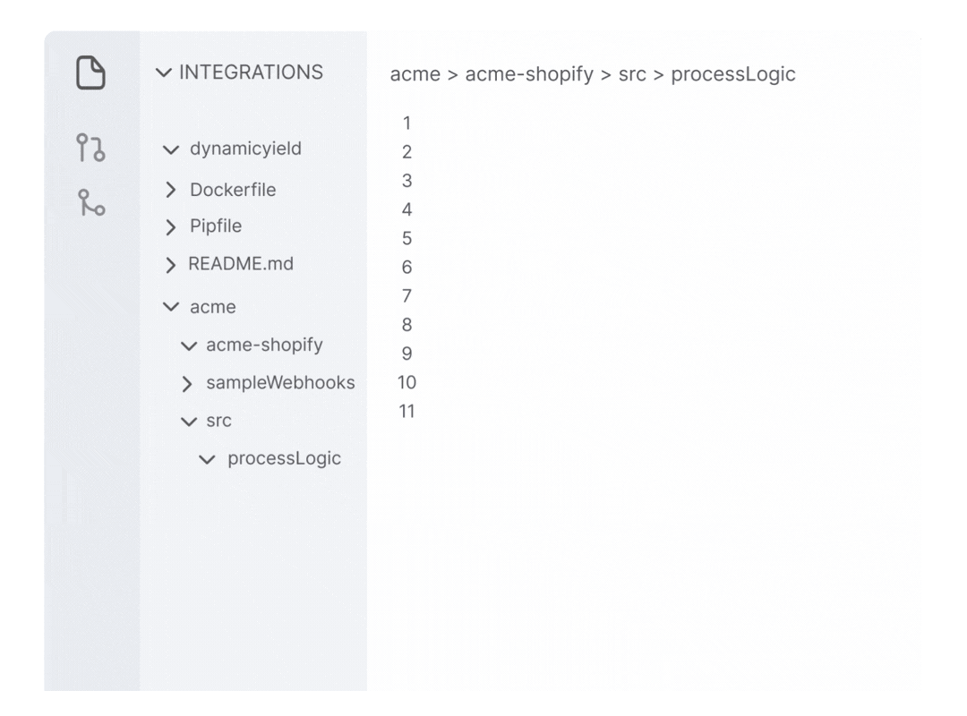 GitHub repository named acme_to_salesforce showing folders for multiple languages and a code snippet with pipenv commands for Python Salesforce integration.