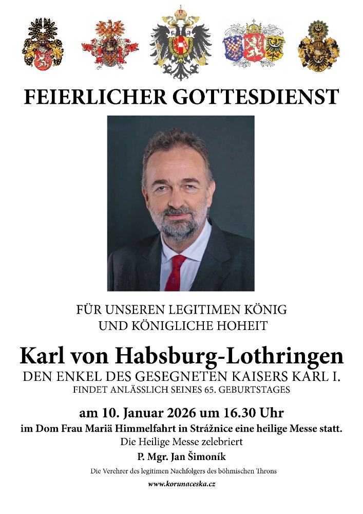 Feierlicher Gottesdienst zum 65. Geburtstag Ehg Karl