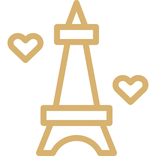 destination shoot icon, eifel tower
