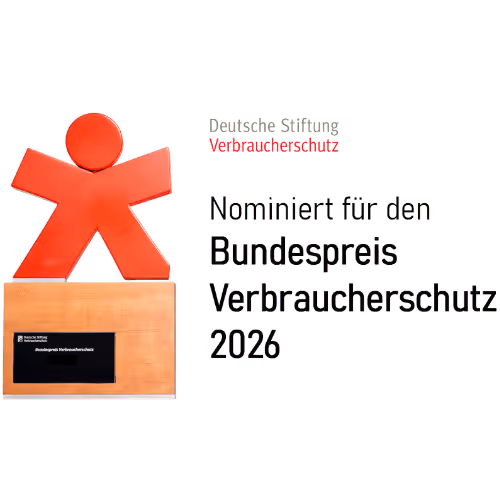 Hopkins Law ist nominiert für den Bundespreis Verbraucherschutz 2026