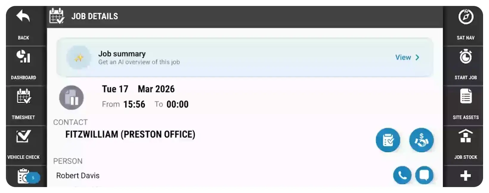 BigChange job management software creating customer job summaries after work is completed