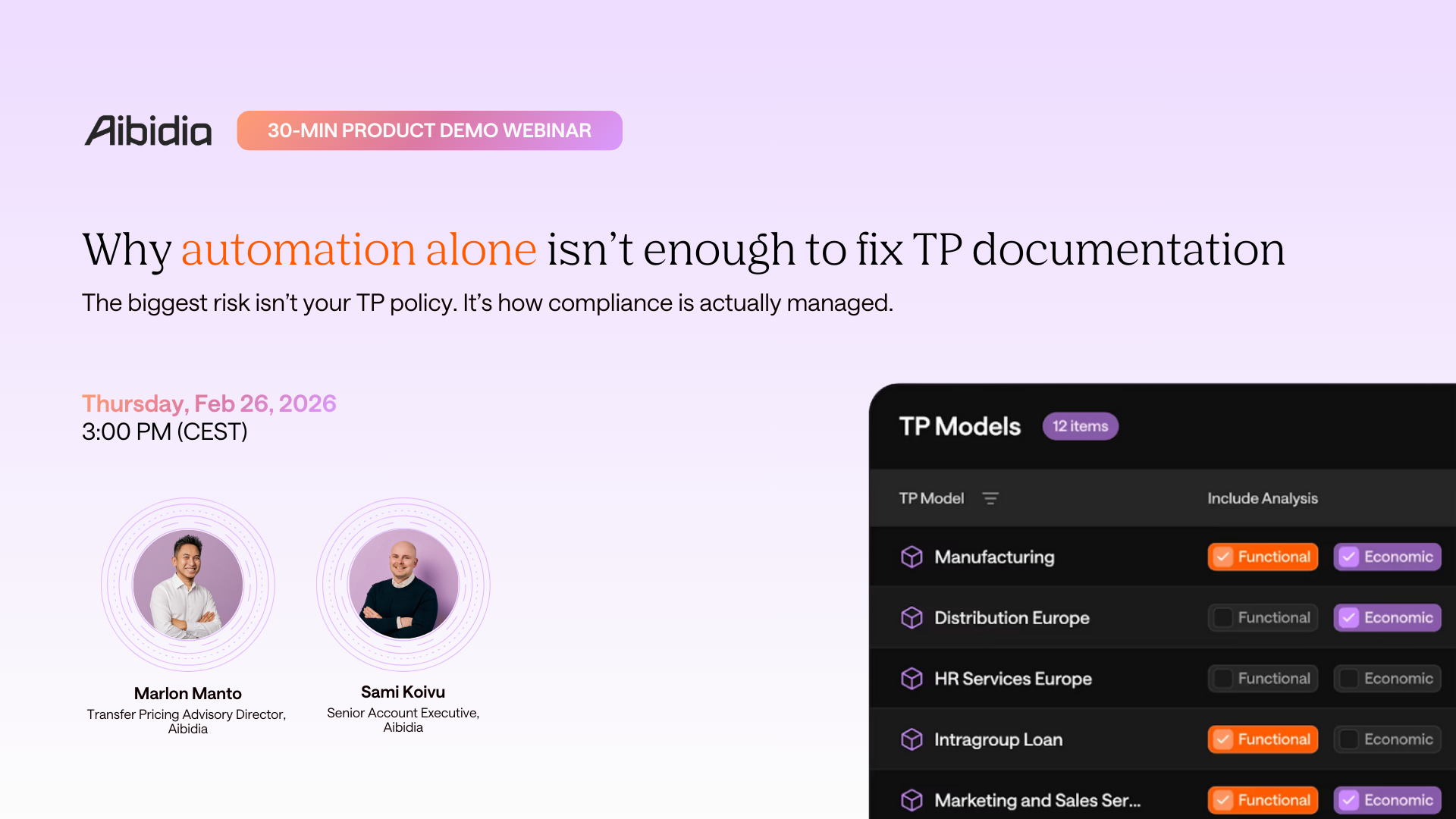 Aibidia Product Demo Webinar