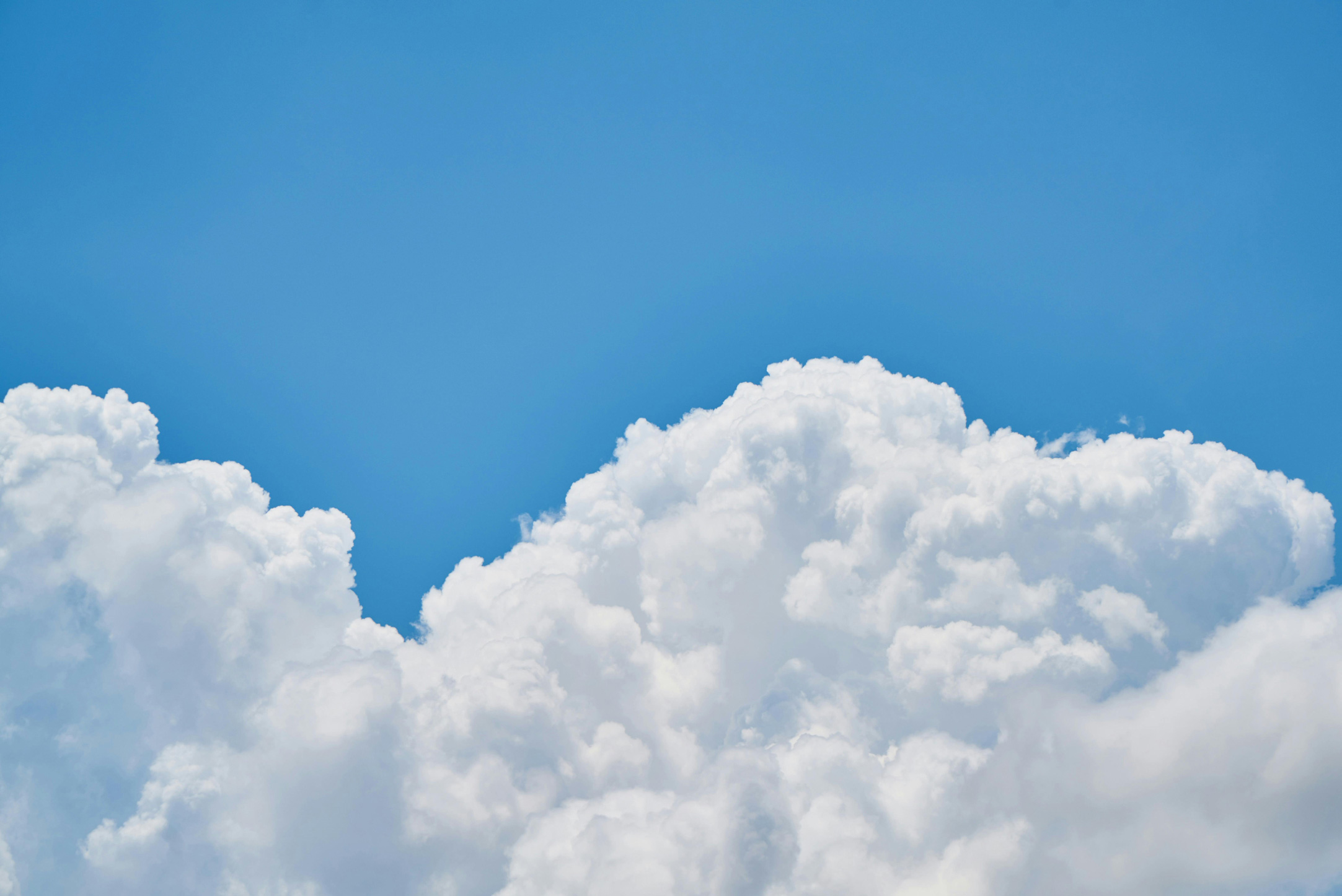 Clouds on a light blue sky