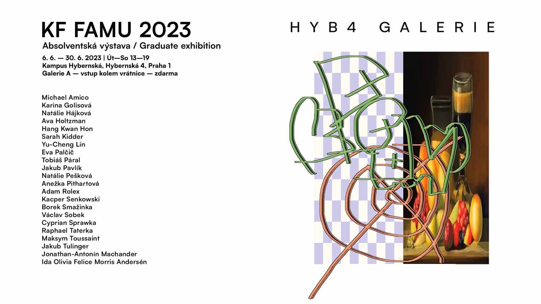 HYB4 Galerie: Absolventská výstava studentů a studentek Katedry fotografie FAMU
