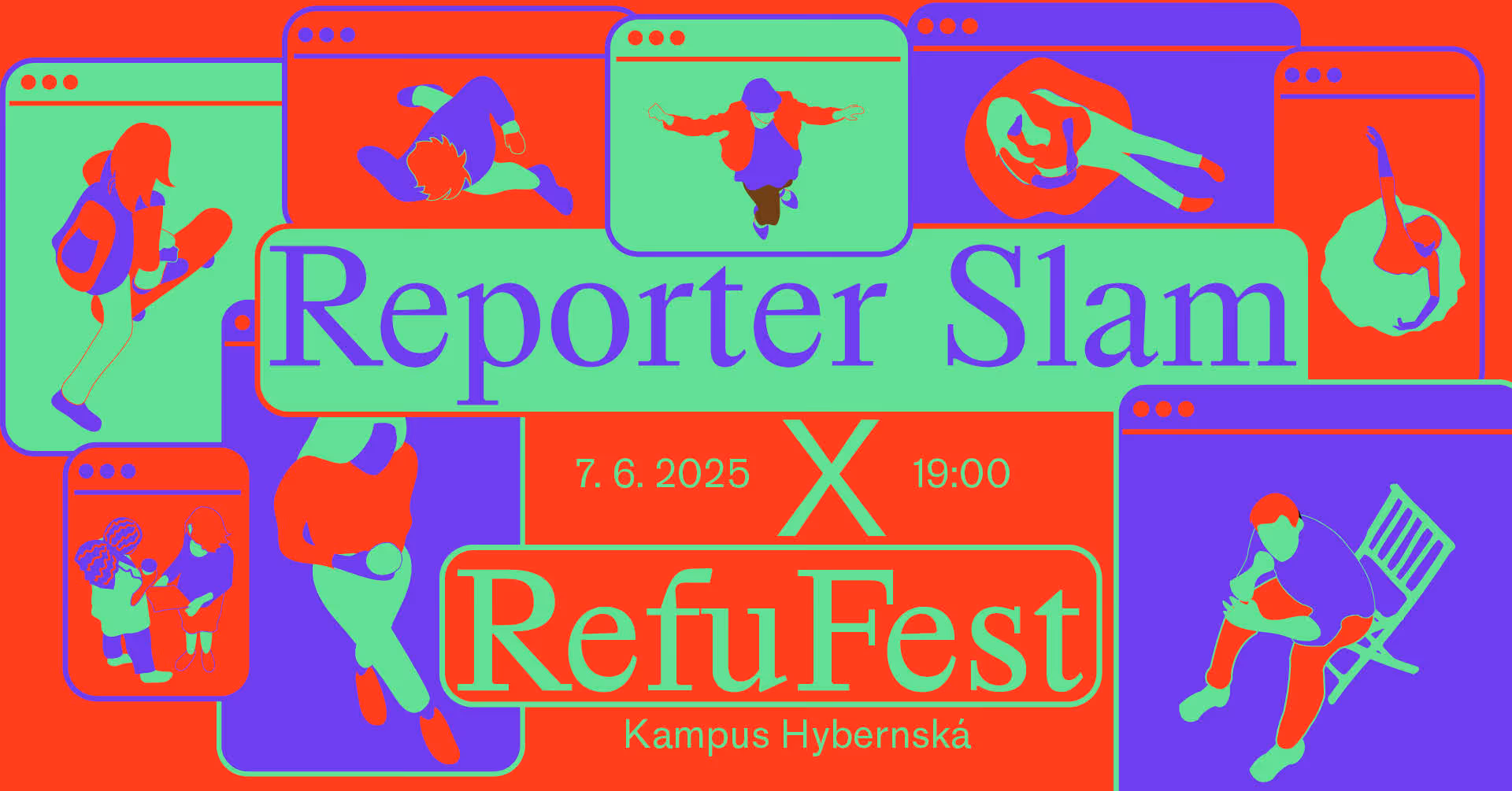 HYB4 Čítárna: Reporter Slam RefuFest 