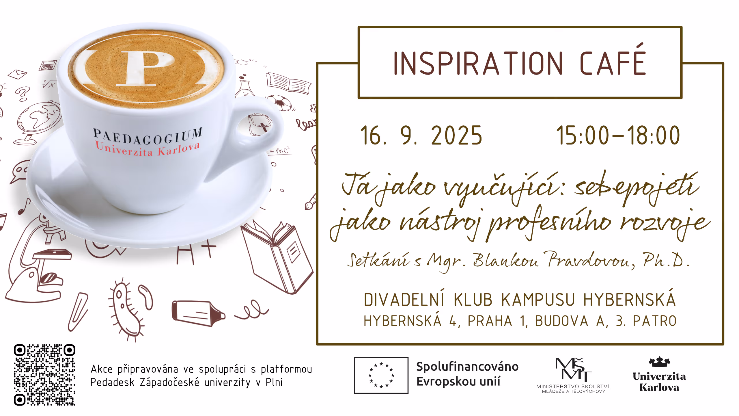 Inspiration Café: „Já jako vyučující: sebepojetí jako nástroj profesního rozvoje“