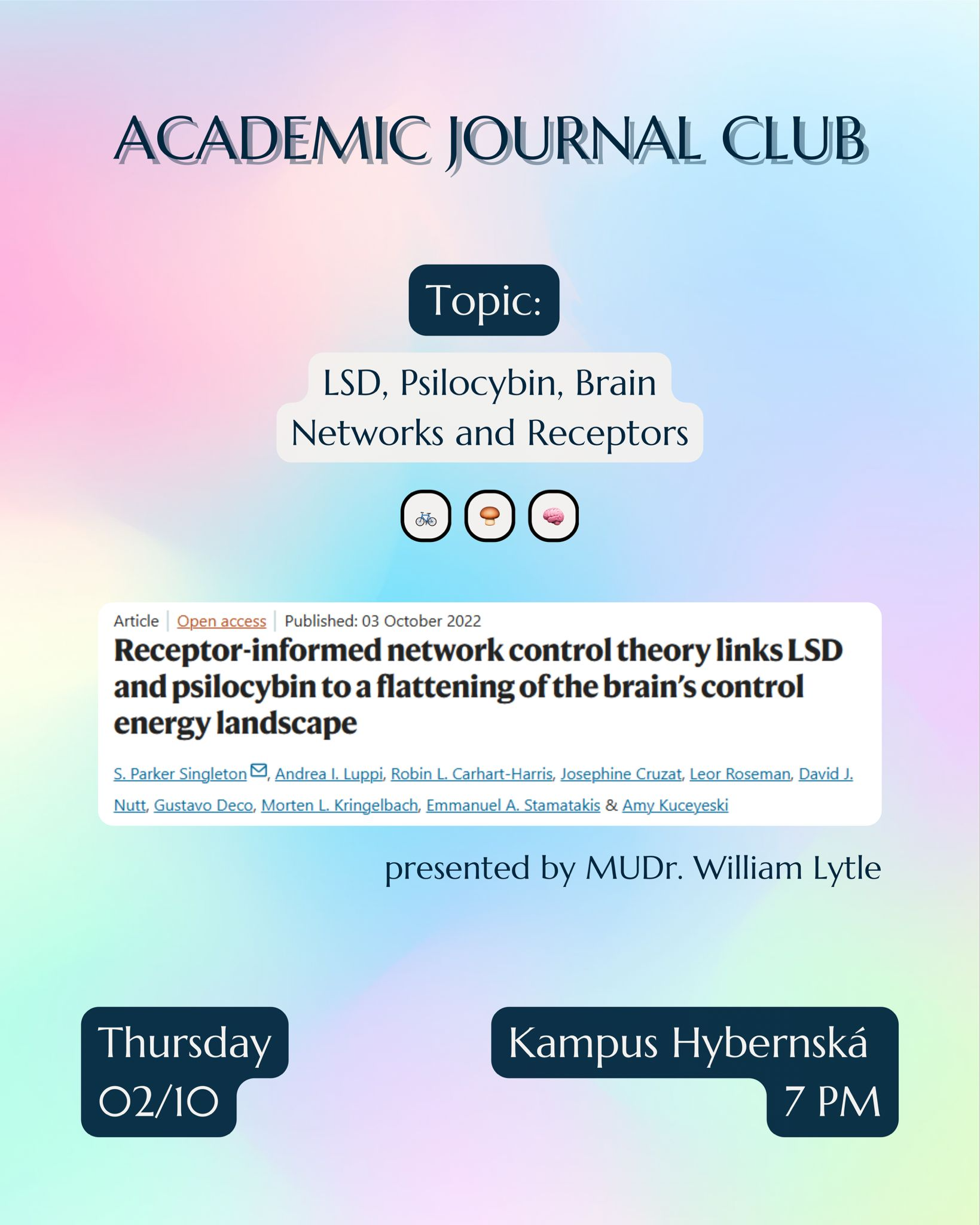 uniMIND - setkání se zaměřením na psychedelický výzkum