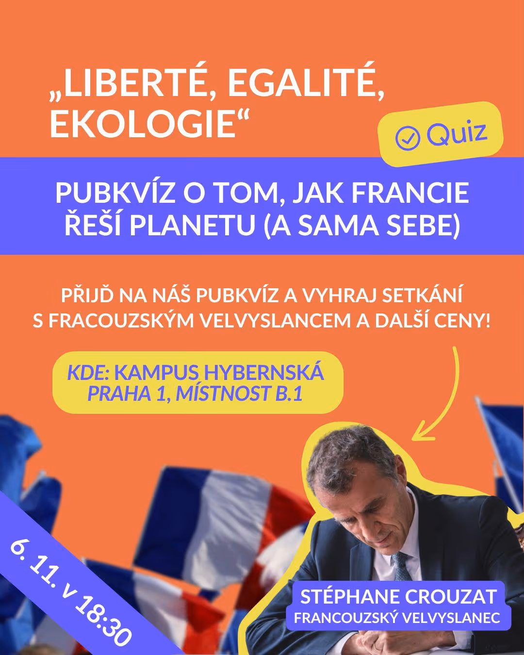  “Liberté, Egalité, Ekologie“ – Pubkvíz o tom, jak Francie řeší planetu (a sama sebe)