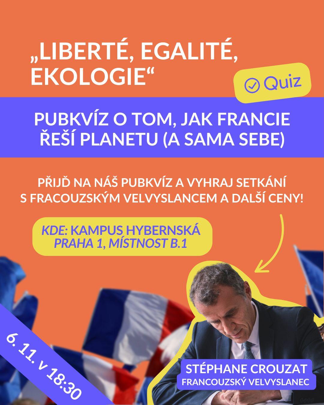 “Liberté, Egalité, Ekologie“ – Pubkvíz o tom, jak Francie řeší planetu (a sama sebe)