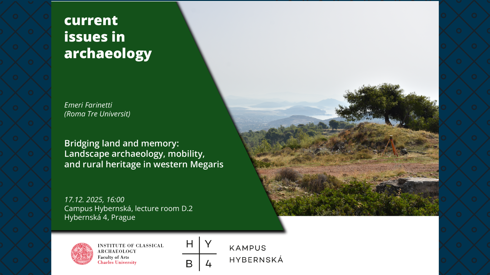 Current Issues in Archeology: Bridging land and memory: Landscape archeology, mobility, and rural heritage in western Megaris