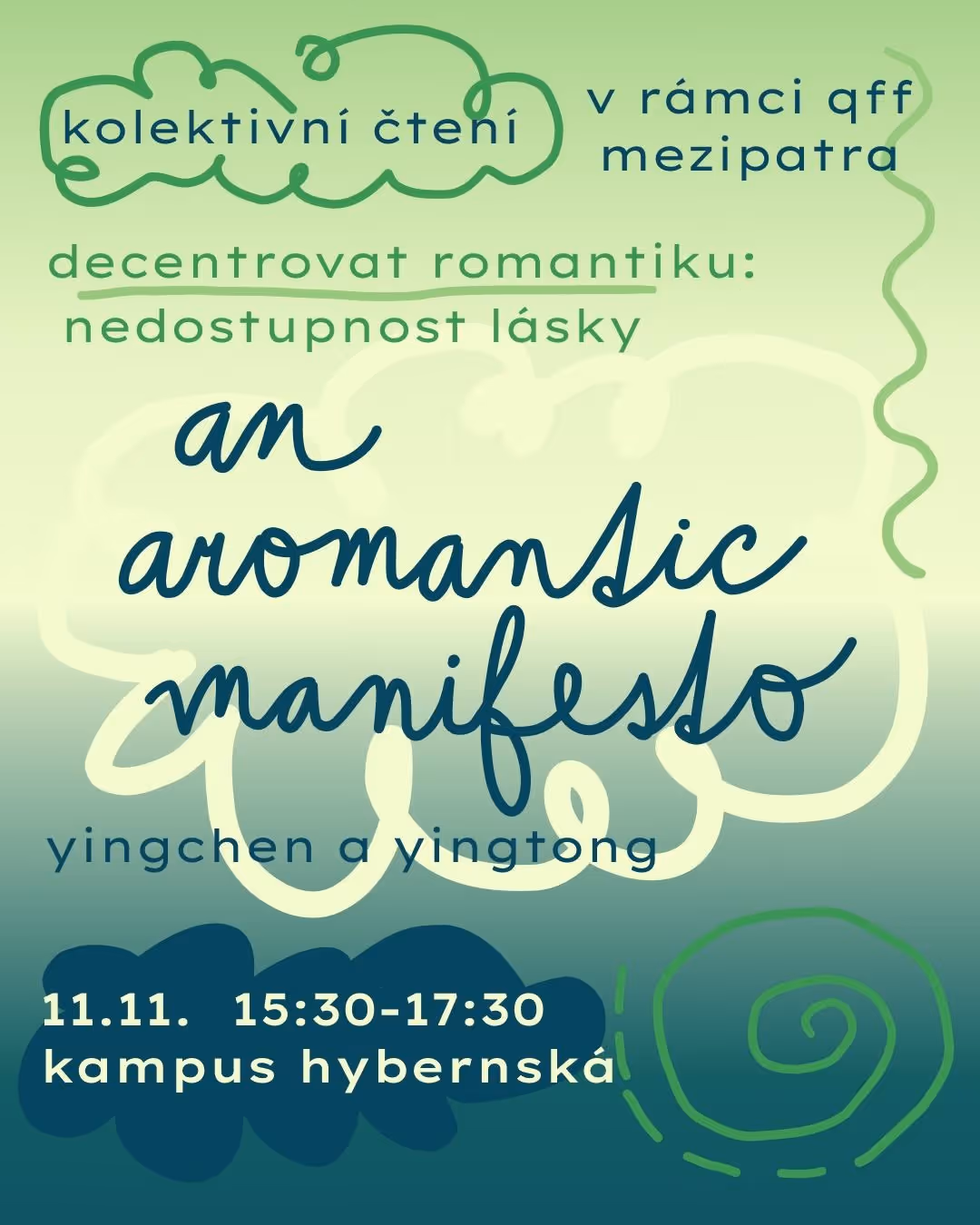 Kolektivní čtení An Aromantic Manifesto: decentrovat romantiku a nedostupnost lásky