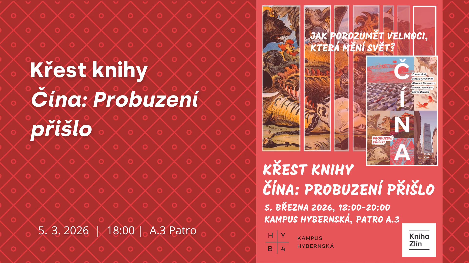Křest knihy - Čína: Probuzení přišlo