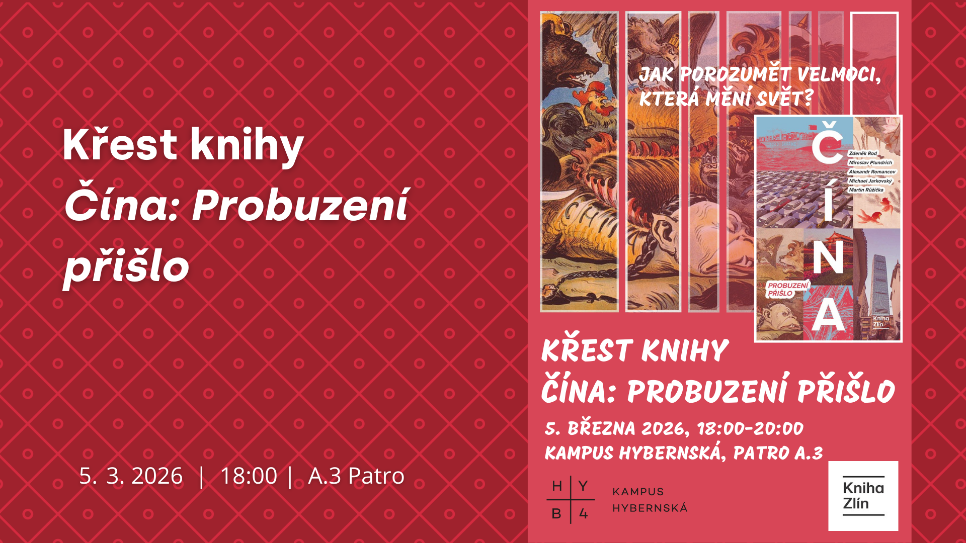 Křest knihy - Čína: Probuzení přišlo