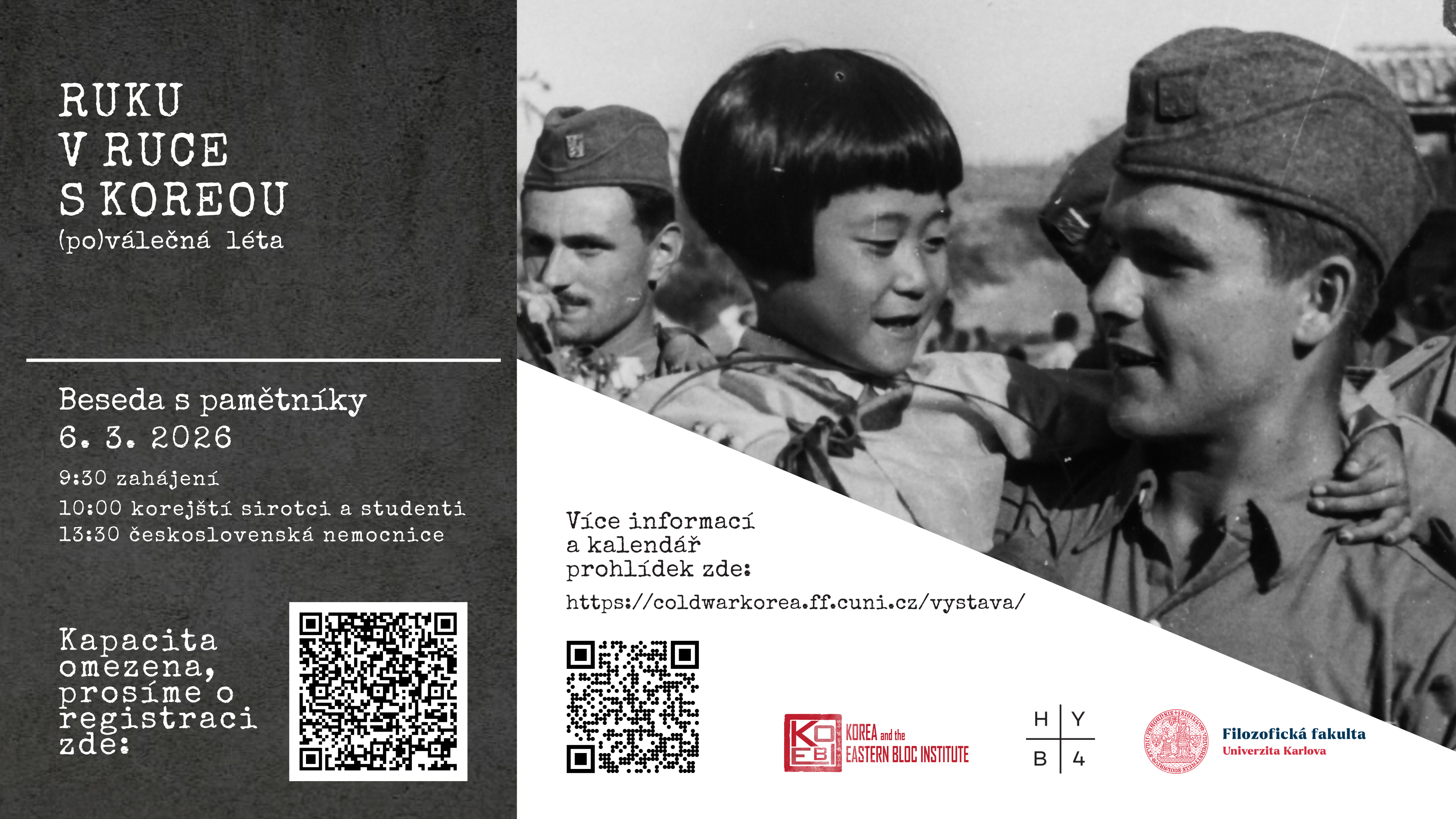 Beseda s pamětníky u příležitosti výstavy Ruku v ruce s Koreou: (po)válečná léta